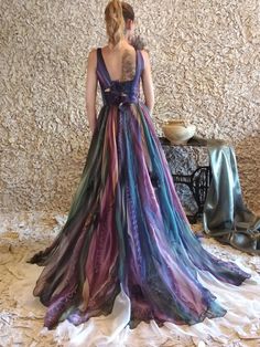 🌠If you prefer only the down part of the dress, a hand-painted skirt, you can have a look here: https://www.etsy.com/listing/642361636/silk-hand-painted-skirt-prom-skirt-long?ref=shop_home_active_4 🌠If you have an idea for the design of your dress and a good seamstress around you or you would like to make your dream dress by yourself, you can only order the hand-painted silk needed for the making of your dream dress. A hand-painted painting on fine Italian silk can be ordered here: https://www Multicolor Gown With Fitted Bodice For Evening, Multicolor Evening Gown With Fitted Bodice, Multicolor Evening Dress For Wedding, Multicolor Sleeveless Gown For Wedding, Multicolor Floor-length Gown With Fitted Bodice, Multicolor Floor-length Evening Dress For Wedding, Multicolor Maxi Dress With Fitted Bodice, Fitted Multicolor Evening Dress For Wedding, Multicolor Floor-length Evening Gown