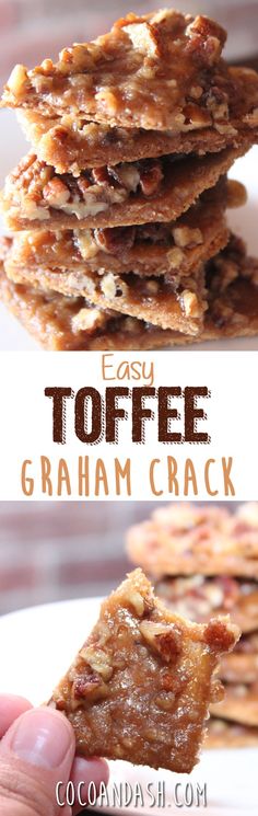 Toffee Graham Crack Bars Graham Toffee Bars, Gram Cracker Praline, Toffee Graham Cracker Bars, Graham Crackers Pecans Brown Sugar, Graham Crackers With Butter And Pecans, Toffee Gram Crackers, Glorified Graham Crackers, Gram Cracker Pecan Bars, Almond Graham Cracker Brittle