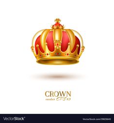 a golden crown on a white background