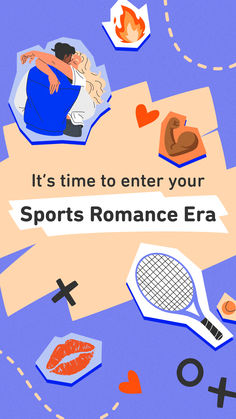 an advertisement for the sports romance era