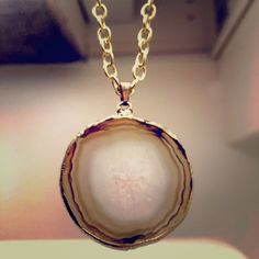 Handcrafted Agate Slice Pendant With Electromagnetic Gold Coating On Sides With A Gold Plated 20” Necklace. Lobster Claw Closure. About 1.5” L And 1.5” Wide. Nwot Brown, Cream, And Pink Agate Slice, Lobster Claw, Handcrafted Jewelry, Womens Jewelry Necklace, Agate, Gold Plate, Jewelry Necklaces, Plating, Women Jewelry