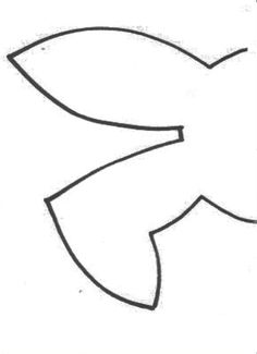 a drawing of a fish that is in the shape of a letter g, with an outline