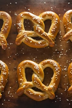 pretzels with sesame seeds and sea salt