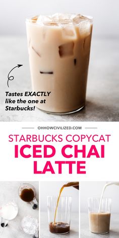 starbucks's copycat iced chai latte recipe