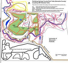 a map of the park with several trails