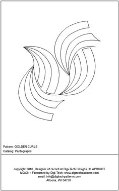 an image of a black and white poster with the words, pattern golden curls catalog