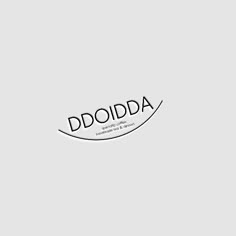 the word doudda is written in black and white