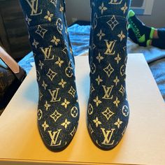 Brand New In The Box Louis Vuitton Above The Ankle Boots Rare Hard To Find Beauties. Serious Inquiries Only! Shoes Louis Vuitton, Louis Vuitton Boots, Louis Vuitton Shoes, Find Beauty, Hard To Find, Shoes Heels Boots, The Box, Shoes Women Heels, Ankle Boots