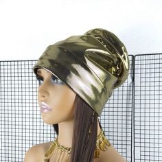 Gold Flat Top Brimless Avant Garde Euro Silky Knit Slouch Hat for Women - Etsy Trendy Adjustable Bonnet, Trendy One-size Bonnet Cap, Adjustable Trendy Bonnet One Size, Trendy Gold Cap, Adjustable Hip Hop Beanie Hat, Trendy Party Beanie Hats, Fitted Beanie For Festivals, Trendy Fitted Beanie Cap, Trendy Fitted Beanie