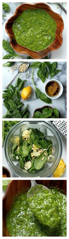 the steps to make spinach sauce