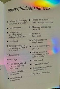 Inner Child Affirmations, Child Affirmations, Inner Child Quotes, Money Flowing, Child Quotes, Journal Inspiration Writing, Work Success, Journal Stuff