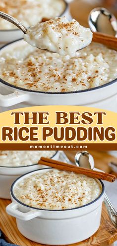 The BEST rice pudding recipe! This Christmas dessert idea is easy to prepare on the stovetop using just 5 ingredients. Rich and extra creamy, this homemade pudding is a delightful sweet treat! Creamy Rice Pudding Recipe, Stovetop Rice Pudding, Creamiest Rice Pudding Recipe, Desserts To Make At Home, Homemade Rice Pudding, Easy Desserts To Make