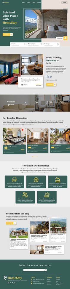 an image of a website design for a real estate