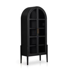 Brown & Beam | Furniture & Decor Tuma Tall Cabinet Inset Cabinet Doors, Inset Cabinets, Solid Doors, Wood Bookcase, Tall Cabinet, Amber Interiors, Iron Handles, Modern Storage, Four Hands