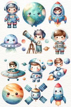 an image of children in outer space