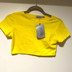 Bnwt Yellow Crop Top. Street Collective Size Medium Bundle And Get It For $4 Aliyah Core, Gold Crop Top, Core Outfits, Button Crop Top, White Corset Top, Purple Camo, Costume Inspo, Yellow Crop Top, Ruffle Crop Top