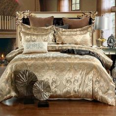 Gold Rush DUVET Cover Set | Bright & Plus. Marble Duvet Cover, Jacquard Bedding, Bank Bed, King Size Duvet Covers, Luxury Duvet Covers, King Size Duvet, Comforter Bedding Sets, Cotton Bedding Sets, Comfortable Bedroom