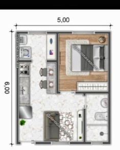 the floor plan for a two bedroom apartment with an attached bathroom and living room area