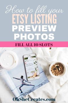 the title for how to fill your etsylisting review photos with text overlay