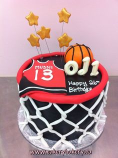 Sports Cakes, Ball Cake, Sport Cakes, Basketball Theme, Basketball Party