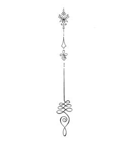 a black and white drawing of a wind chime