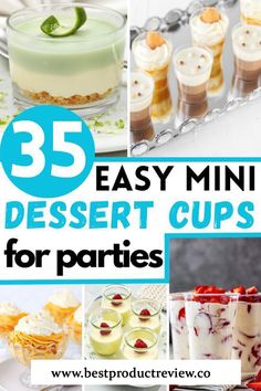 35 easy mini dessert cups for parties