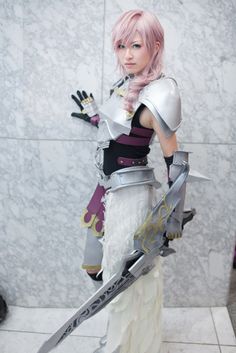 Cosplay of Lightning from Final Fantasy XIII-2 Asian Cosplay, Geek Clothes, Kawaii Cosplay, Final Fantasy Art, Cosplay Diy, Beautiful Costumes