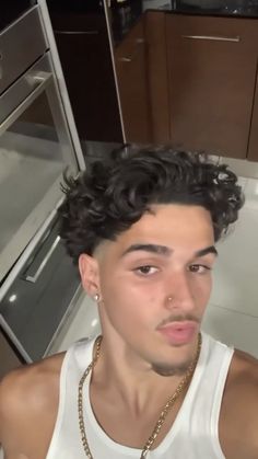 Perm Men Hairstyle, Curly Slick Hairstyles Men, Men 2c Hairstyles, Wavy Hair Taper Fade, Longer Hairstyles For Men With Wavy Hair, Haircuts For Oval Shaped Face Curly Hair, Mens Haircuts For Curly Hair, Male Haircuts Wavy, White Boy Curly Hair