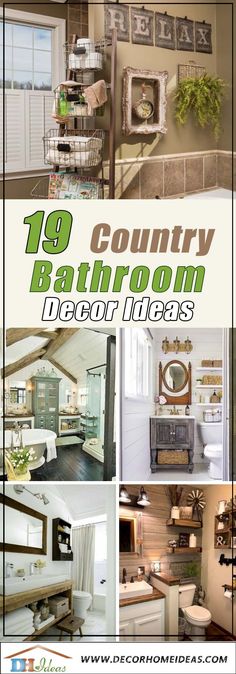 the top ten country bathroom decor ideas in this postcard is an excellent way to decorate your home