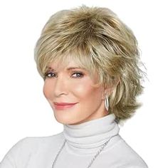 Shag Hairstyles, Jaclyn Smith, Penteado Cabelo Curto, Short Blonde, Trending Hairstyles, Older Women Hairstyles, Pixie Hairstyles, Wigs With Bangs