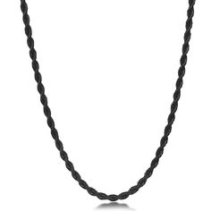 PRICES MAY VARY. Sturdy: High quality 316L stainless steel black chain necklace for men, sturdy black necklace chain for everyday wear Hypoallergenic: Smooth Lead-free, nickel-free and hypoallergenic men chain necklaces, comfortable for your sensitive skin Size: Light weight 0.12" width, 24" length black necklace for men. Wear alone or with your favorite pendant for a personal statement Shiny: High-polished men's necklace , more reflective and shiny than standard black mens necklace chain Gift f Black Link Necklace With Adjustable Chain, Black Rope Chain Necklace As Gift, Black Rope Chain Necklace For Gift, Black Adjustable Chain Necklace, Black Chain Necklace With Adjustable Chain, Black Link Chain Necklace With Adjustable Chain, Black Stainless Steel Chain Necklace With Adjustable Chain, Black Stainless Steel Chain Necklace With Lobster Clasp, Black Stainless Steel Necklace With Lobster Clasp