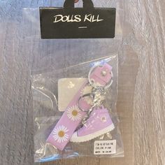 New In Packaging. Octopus Mermaid, Tory Burch Watch, Cheetah Print Scarf, Hello Kitty Keychain, Tory Burch Sunglasses, Unique Purses, Rose Gold Watches, Keychain Set, Unique Bags