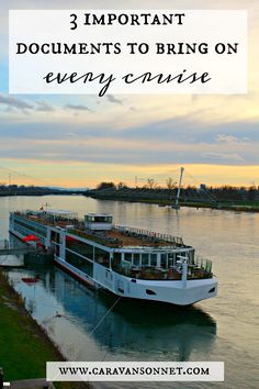 a large boat floating on top of a river