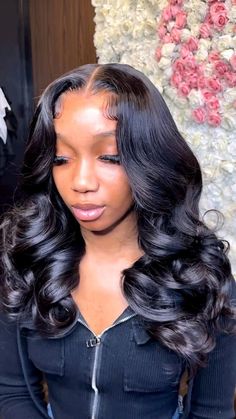 Graduation Weave Hairstyles, Body Wave Frontal Sew In, Body Wave Traditional Sew In, 22 Inch Body Wave Wig Side Part, 20 Inch Side Part Wig With Curls, 16 Inch Body Wave Wig Side Part, Quickweave Hairstyles With Closure, Loose Curls Wig Black Women, Middle Part Curly Bob Wig