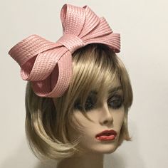 Pink Bow Fascinator, 1920s Bow Headpiece, Pink Perched Headband, Church Hat, Tea Party Hat This stunning classic Downton Abbey vintage inspired headband is the perfect accompaniment for any styled event. Made with a Yellow bow applied onto a 1" Yellow Satin Headband. This headband is reversible and measures 9" across. Each piece is designed and uniquely made one at a time with much thought, time and love. In most cases there is only one of a kind. I work from a smoke-free studio. All pieces are securely wrapped and boxed to prevent damage/breakage. This item is ready to ship. Feel free to convo me if you have any questions. Thank you very much for visiting my shop. Have a blooming day! Flapper Style Fascinator Headband For Party, Vintage Fitted Headpieces For Party, Gatsby Style Party Headband Hat, Classic Adjustable Costume Hats And Headpieces For Party, Flapper Style Fascinator For Vintage Events, Party Hat With Bow And Curved Brim, Adjustable Ribbon Headpieces For Parties, Party Hats With Ribbon And Short Brim, Party Hat With Ribbon And Short Brim