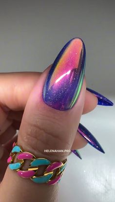 Chrome Top, Nyc Nails, Holo Nails, Sculptured Nails, Pearl Nails, Kawaii Nails, Holographic Nails, Pretty Acrylic Nails, Fancy Nails