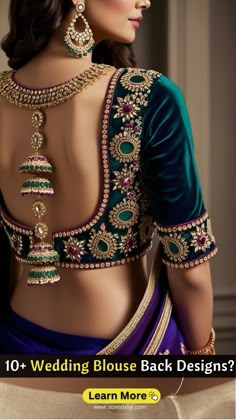 Steal the show with a stunning bridal blouse back! Discover breathtaking designs that elevate your wedding look. From intricate embroidery to bold cutouts, find the perfect back style to complement your lehenga. #bridalblouse #backdesign #weddingfashion #BlouseBacklehenga #BlouseBackfashion #indianwear #BlouseBackstyle #BlouseBackembroidery #BlouseBackdesigner Heeramandi Costumes, Unique Blouse Back Designs, Wedding Blouse Back Designs, Sharara Blouse, Blouse Back Designs, Silk Saree Blouse Designs Patterns, Lace Blouse Design, Boat Neck Blouse Design, Latest Blouse Designs Pattern