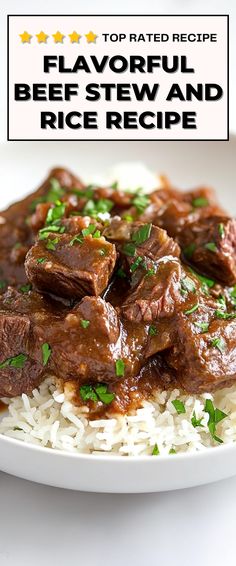 Image for Beef Stew And Rice All Meat Stew Recipes, Dinner Stew Recipes, Beef Stew Meat And Rice Recipes, How To Cook Stew Meat On The Stove, Beef Stew Crock Pot Recipes Healthy, Things To Do With Stew Meat, Easy Stew Beef Recipes, Recipe For Stew Meat, Beef Stew Over Rice