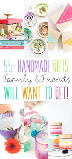 the words, 5 handmade gifts family and friends will want to get