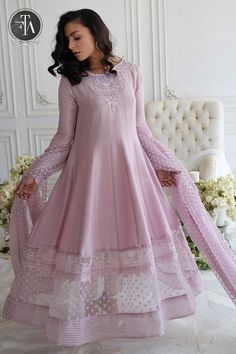 Farah Talib Aziz, High Bun Hairstyles, Romantic Aesthetic, Nikkah Dress, Lehenga Designs Simple, Feminine Romantic, Cotton Kurti Designs, Bridal Dress Fashion, Kurti Neck Designs