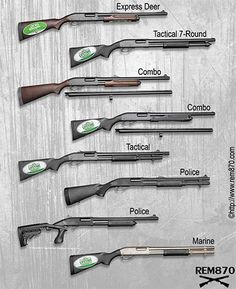 Choosing Remington 870 Shotgun: Express, Police, Wingmaster, Marine Remington 870 Tactical, Survival Essentials, Remington 870, Bushcraft, Models, Toys