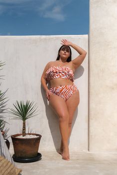 Bathing Suit For Body Type High Waist, Mid Size Swimwear, Cute Plus Size Bikinis, Beach Vacation Outfits Plus Size, Bathing Suits For Curvy, Swimwear For Plus Size, D Cup Swimwear, Plus Size Bathing Suits, Chlorine Resistant Swimwear