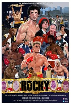 the poster for rocky robinson's boxing career