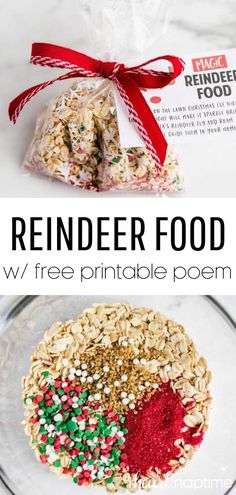 Food Poem, Reindeer Food Recipe, Reindeer Food Poem, Reindeer Food Label, Reindeer Food Printable, Magic Reindeer Food, Christmas Treat Bags, Reindeer Food, Christmas Activity