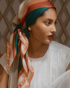 Hair Scarf Ideas, Scarf Ideas, Lehenga Designs Simple, Head Wrap Styles, Stylish Hijab, Hair Scarf Styles, Mode Turban, Hair Turban, Head Scarf Styles