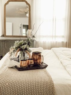 How to Style a Bed Beautifully - Marly Dice Foot Of Bed Cover, End Of Bed Blanket Ideas, Bed Scarf, Bed Foundation