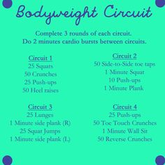 the bodyweight circuit workout plan