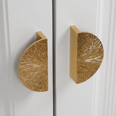 a close up of a door handle on a white door