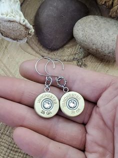 28 Gauge Shotshell Stainless Dangle Earrings-SureShot Jewelry Bullet Designs, Bullet Jewelry, Good Ideas, Jump Rings, Crystal Earrings, Ear Wires, Original Designs, Dangle Earrings, Personalized Items