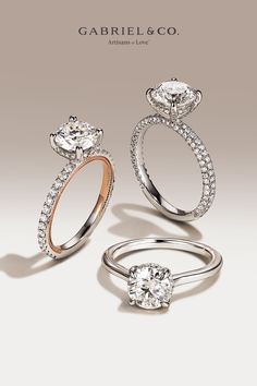 Three Spectacular Engagement Rings. Does one catch your eye?
Styles: ER16340R6W44JJ, ER16352R8W44JJ, ER16143R6T44JJ Eye Styles, Ritani Engagement Rings, Engagement Rings Styles, Engagement Ring Designs, Big Engagement Rings, Round Diamond Engagement Ring